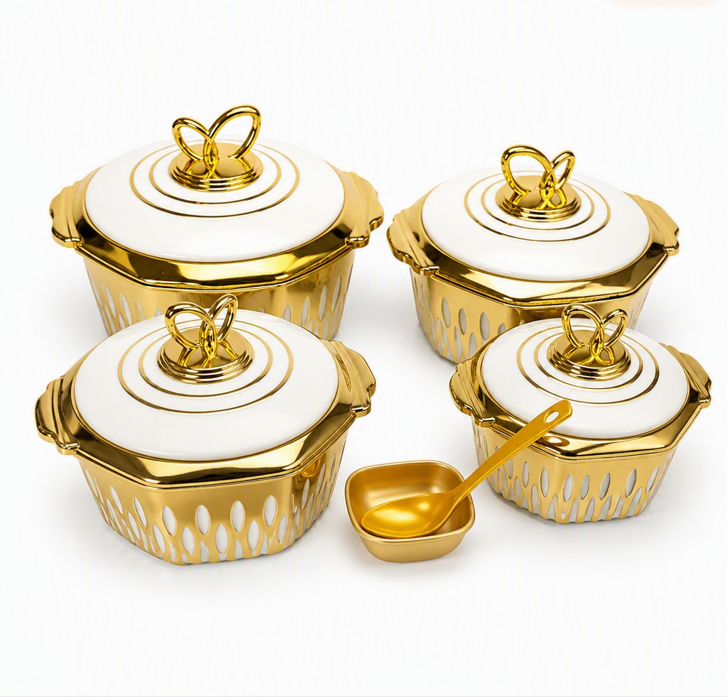 ظروف نگهدارنده 4 پارچه Jiger مدل Sultan Golden