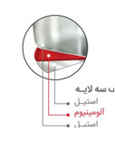 زودپز پارس استیل 6 لیتری کفی سه لایه