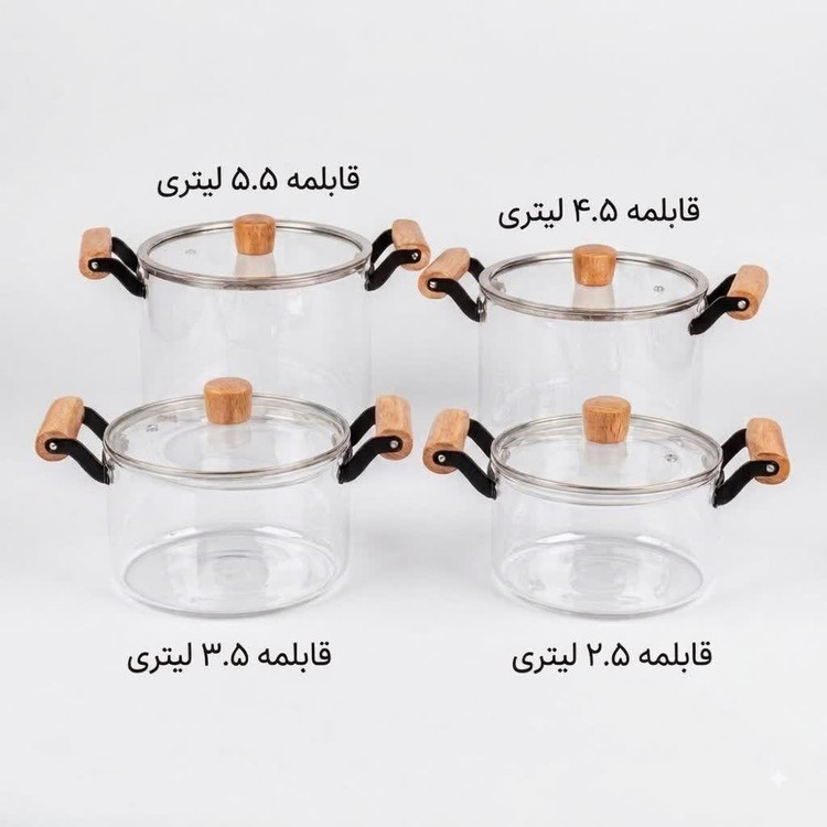 قابلمه پیرکس نشکن حرارت مستقیم Florea